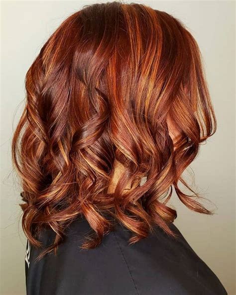 copper highlights in brown hair|dark blonde with copper highlights.